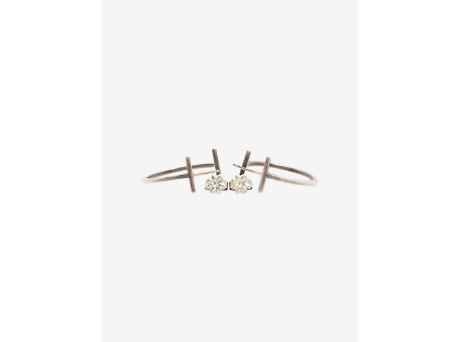 Tiffany & Co Boucles d'oreilles créoles T Wire argentées - vue 3