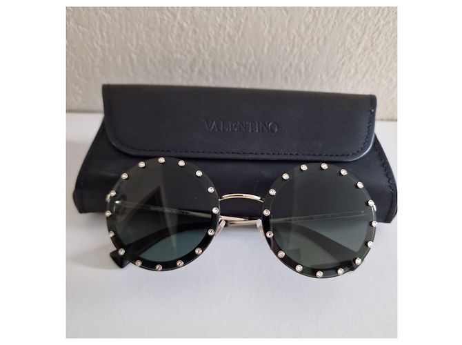 Gafas de sol Valentino negras de plástico Negro - vista 2