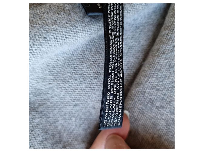 Ralph Lauren Strickjacke aus Wolle Grau - Ansicht 2