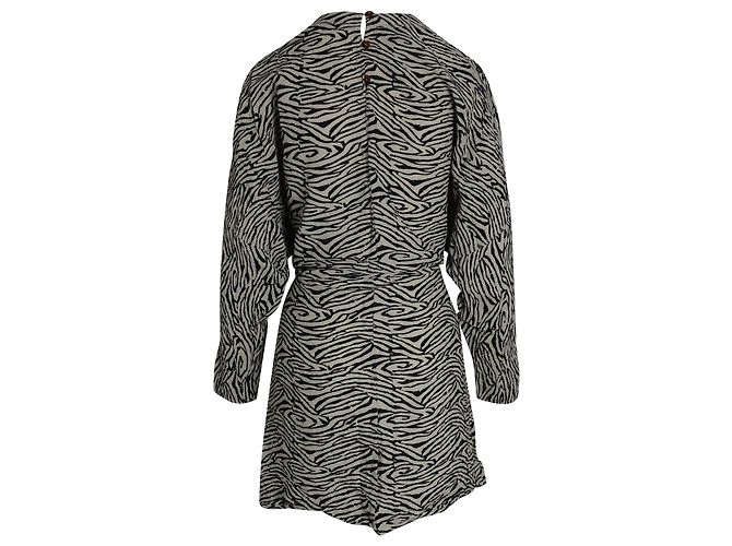 Nanushka Hierro Vestido con cinturón en viscosa con estampado animal - vista 2