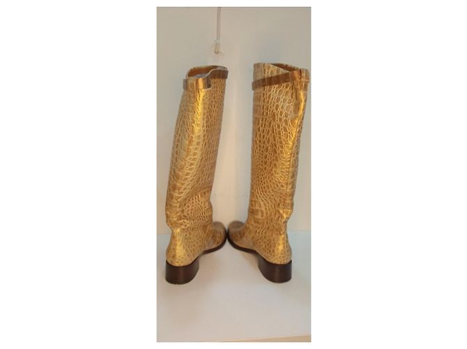 Hermès #hermes #saltando #bota Castaño Beige Dorado Mostaza Coñac Blanco roto Bronce Caramelo - vista 5