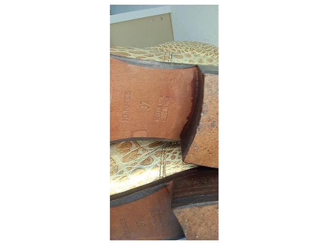 Hermès #hermes #saltando #bota Castaño Beige Dorado Mostaza Coñac Blanco roto Bronce Caramelo - vista 6