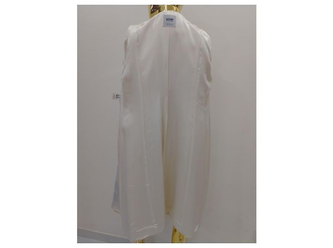#moschino #floral #puralana #abrigo #parkas Negro Beige Crudo Crema Coñac - vista 10
