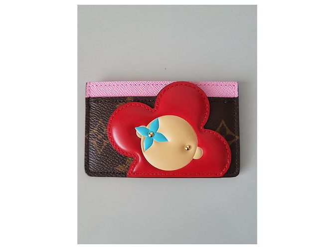 Tarjetero Louis Vuitton Navidad 2023 Castaño - vista 3