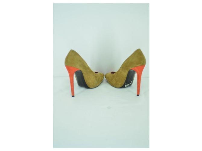 Barbara Bui #barbarabui #süede #multicolor #heels #classicc Braun Schwarz Beige Orange Cognac Karamell - Ansicht 4