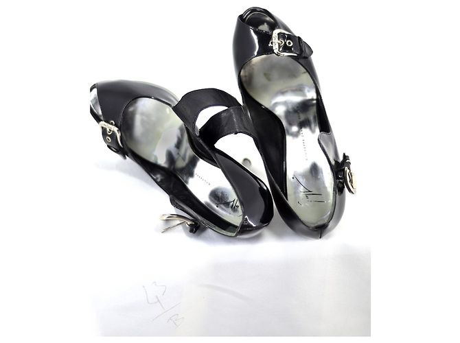 Giuseppe Zanotti #giuseppezanotti #vernice #pelle #tacchi #sandali Marrone Nero Metallico - vista 10
