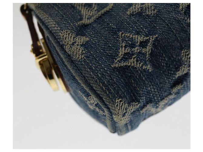 LOUIS VUITTON Monogram Denim Trousse Speedy Pochette Bleu M95082 LV Auth yk8184 - vue 14
