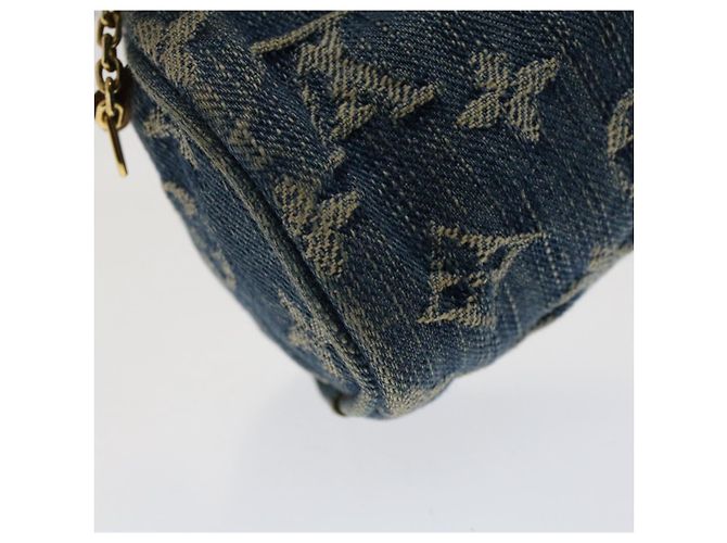 LOUIS VUITTON Monogram Denim Trousse Speedy Pochette Bleu M95082 LV Auth yk8184 - vue 16
