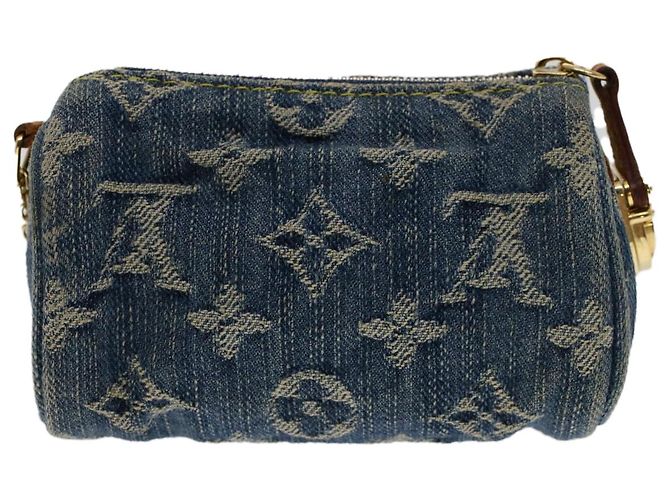 LOUIS VUITTON Monogram Denim Trousse Speedy Pochette Bleu M95082 LV Auth yk8184 - vue 2