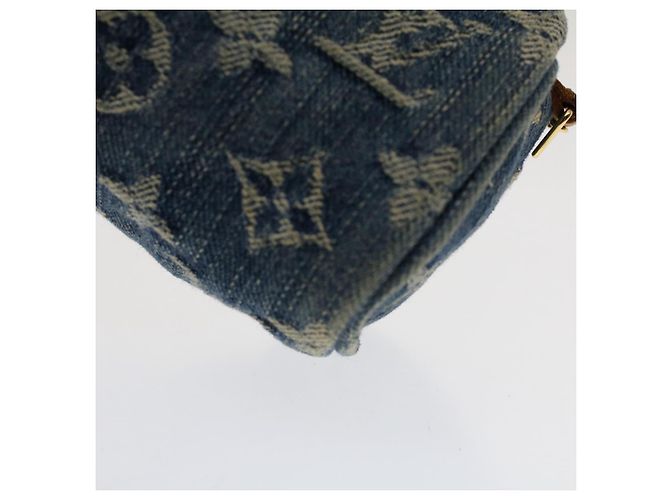 LOUIS VUITTON Monogram Denim Trousse Speedy Pochette Bleu M95082 LV Auth yk8184 - vue 7