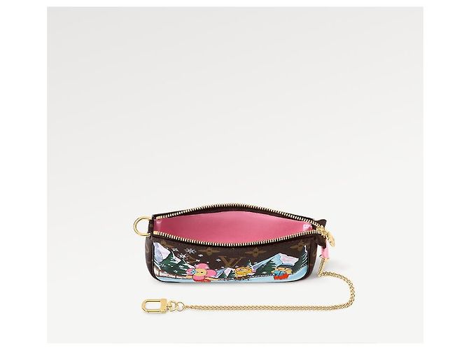 Louis Vuitton Animación navideña mini pochette LV Castaño - vista 2