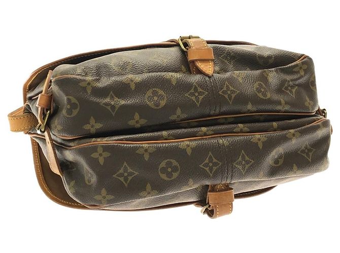 Louis Vuitton Saumur Marrone - vista 3