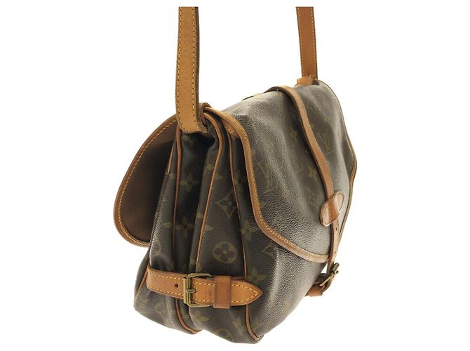 Louis Vuitton Saumur Marrone - vista 4