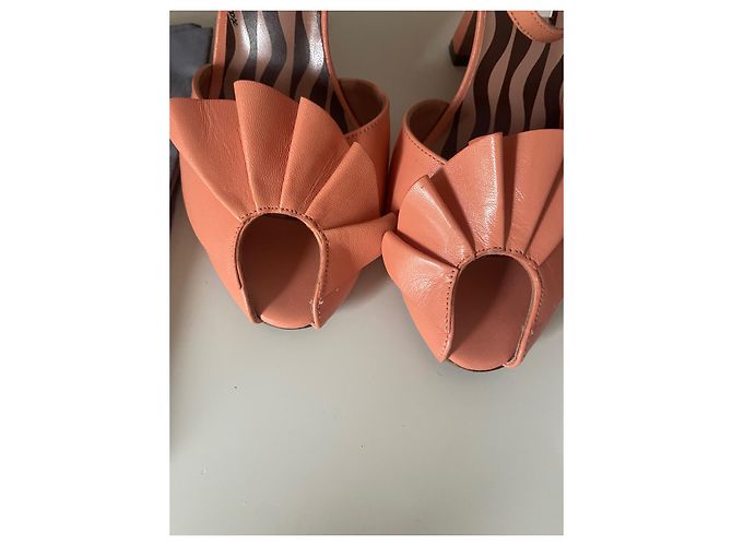 Autre Marque Sandalias Lautrechose de piel coral - vista 3