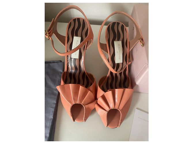 Autre Marque Sandalias Lautrechose de piel coral - vista 4