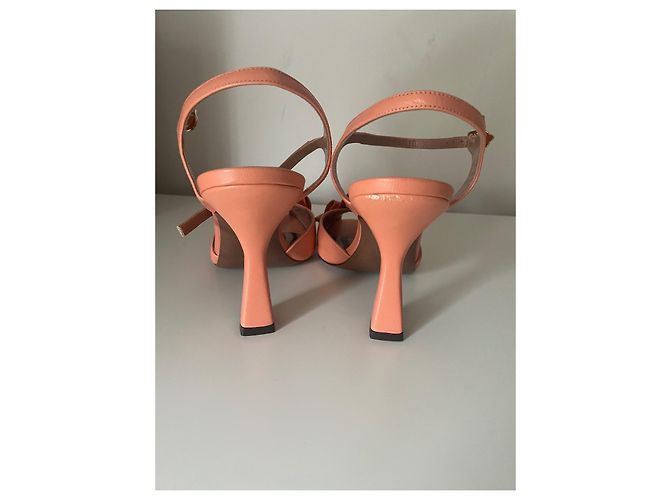 Autre Marque Sandalias Lautrechose de piel coral - vista 7