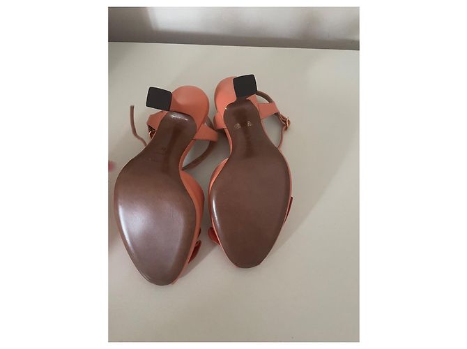 Autre Marque Sandalias Lautrechose de piel coral - vista 9