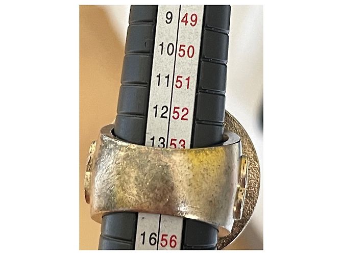 Set Chanel Bracciale e Anello Effetto Argento Multicolore - vista 11