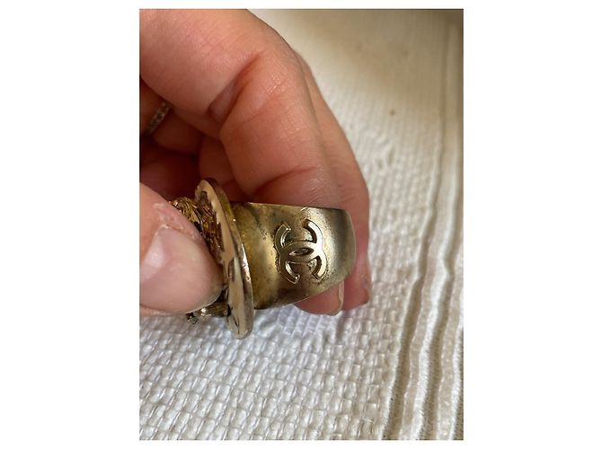Set Chanel Bracciale e Anello Effetto Argento Multicolore - vista 5