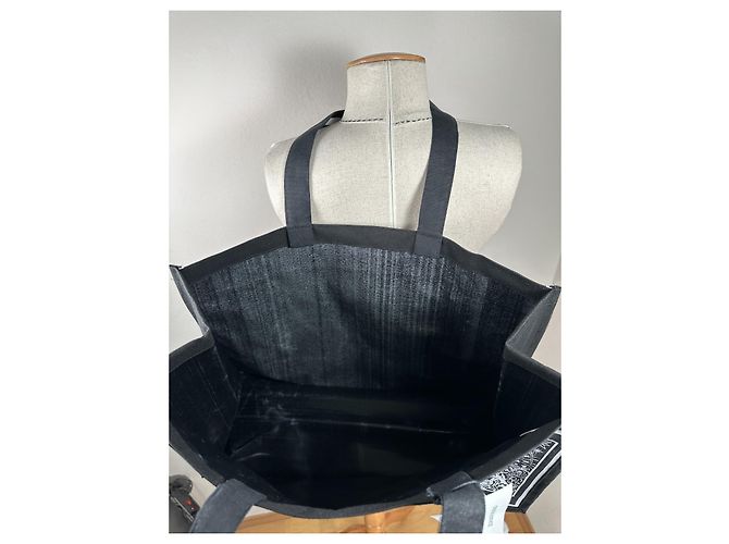 Borsa tote Zuhair Murad nera in cotone Nero - vista 5