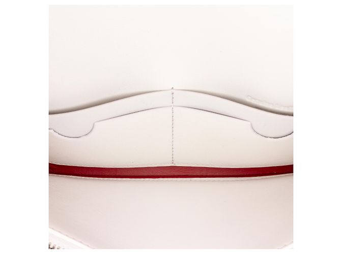 Off White Off-White Portafoglio Jitney Quote Bianco con Catena - vista 5