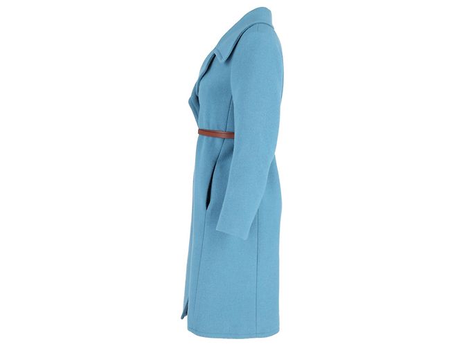 Chloé Trench Coat Chloe em Algodão Azul - vista 2