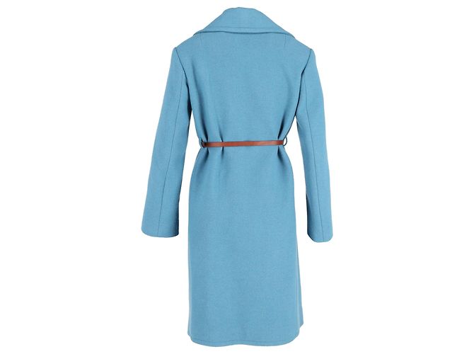 Chloé Trench Coat Chloe em Algodão Azul - vista 3