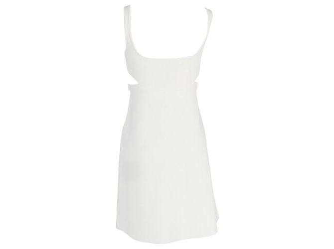 Minivestido de punto Theory de viscosa blanca Blanco - vista 2