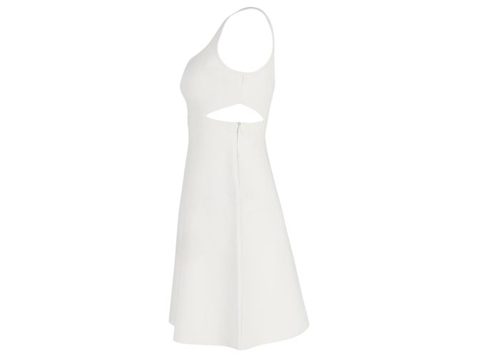 Minivestido de punto Theory de viscosa blanca Blanco - vista 3