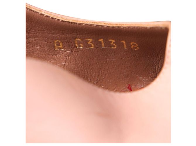 Timeless Décolleté slingback Chanel CC con punta in pelle rosa - vista 8