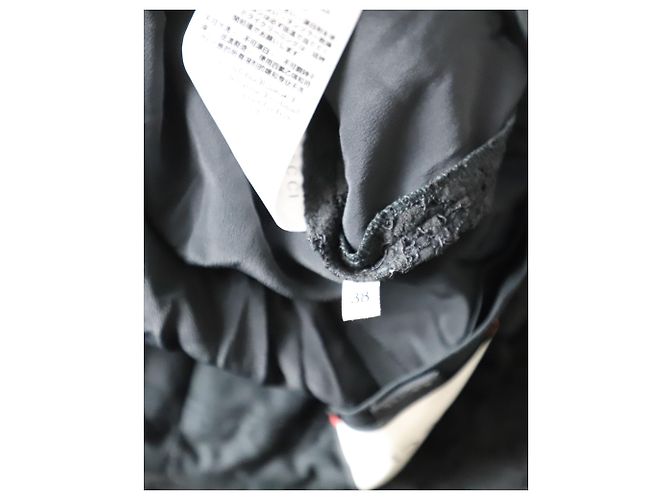 Calça larga de renda Gucci em algodão preto - vista 5