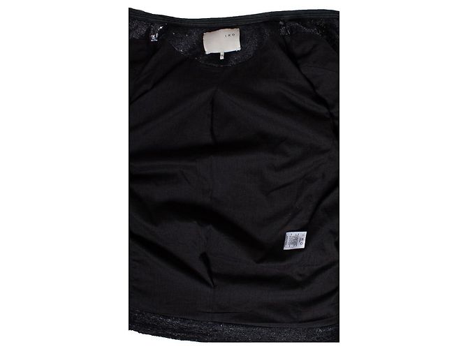 IRO, Paillettenbesetzte Bikerjacke in Grau - Ansicht 6