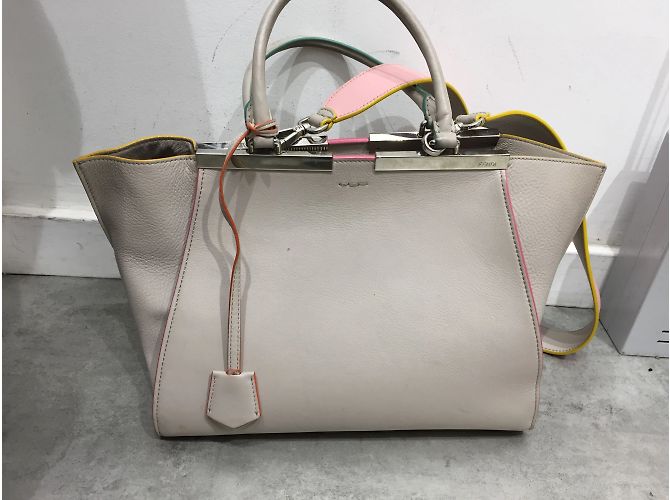Borse FENDI T. Pelle Beige - vista 2