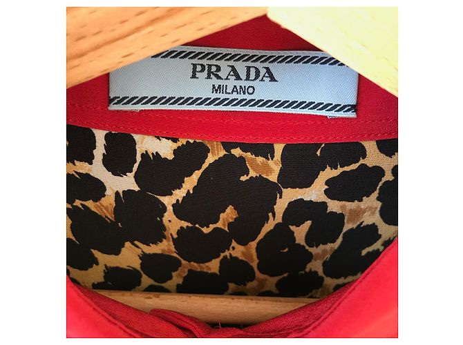 PRADA Tops T.International S Seda Negro - vista 4