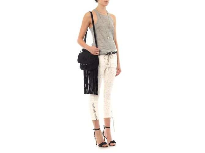 ISABEL MARANT Pantalones T.International S Algodón Beige - vista 5