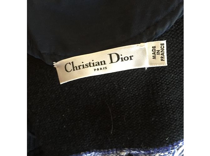 DIOR Strickwaren T.International S Wolle Blau - Ansicht 6