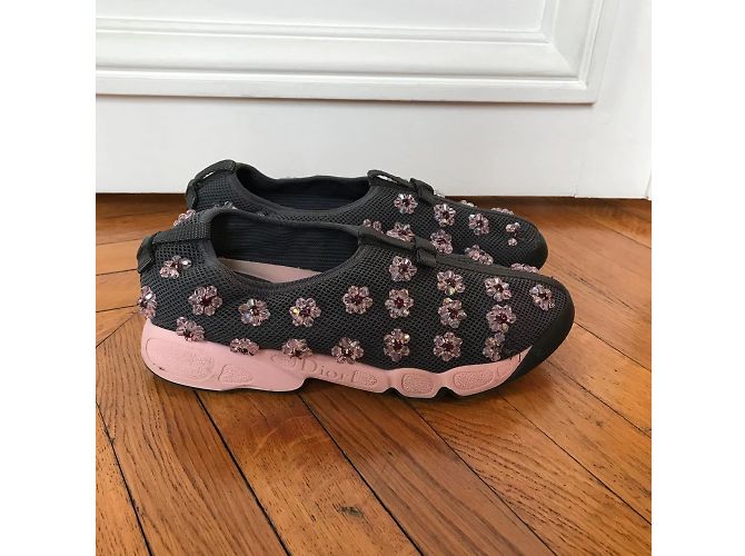 DIOR Trainer T.EU 38 Stoff Grau - Ansicht 2