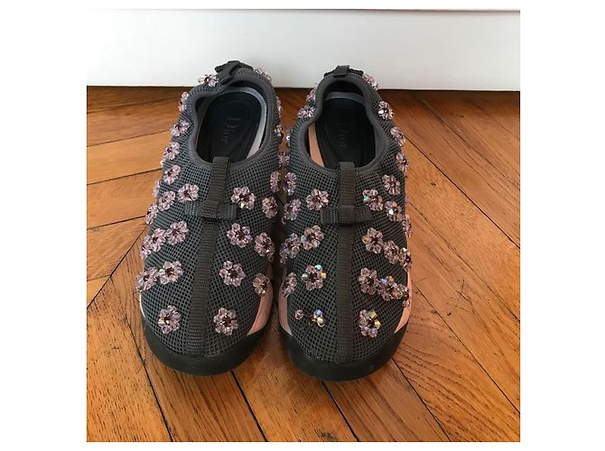 DIOR Trainer T.EU 38 Stoff Grau - Ansicht 3