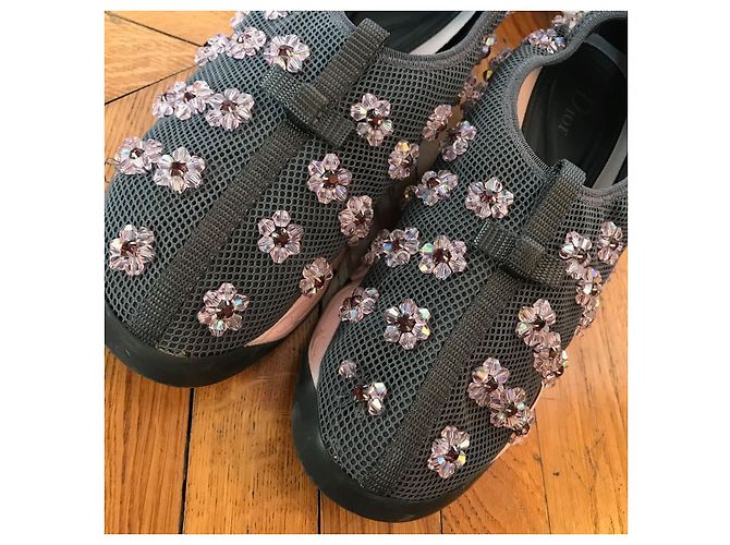 DIOR Trainer T.EU 38 Stoff Grau - Ansicht 4