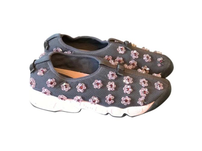 DIOR Trainer T.EU 38 Stoff Grau - Ansicht 9