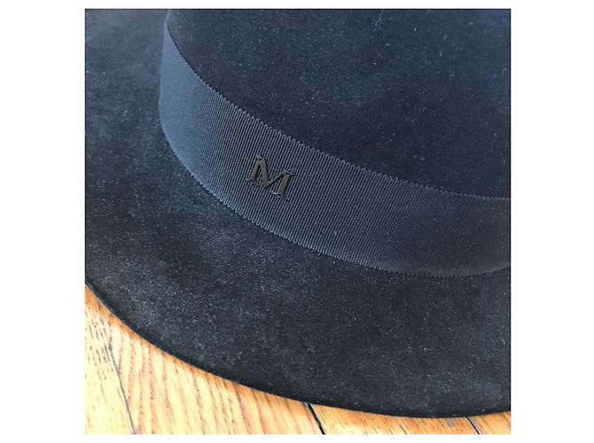 MAISON MICHEL Cappelli T.cm 60 Lana Nero - vista 3