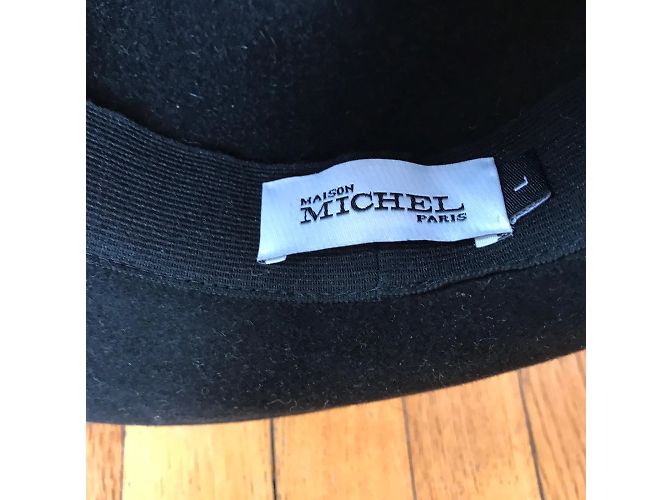 MAISON MICHEL Cappelli T.cm 60 Lana Nero - vista 7
