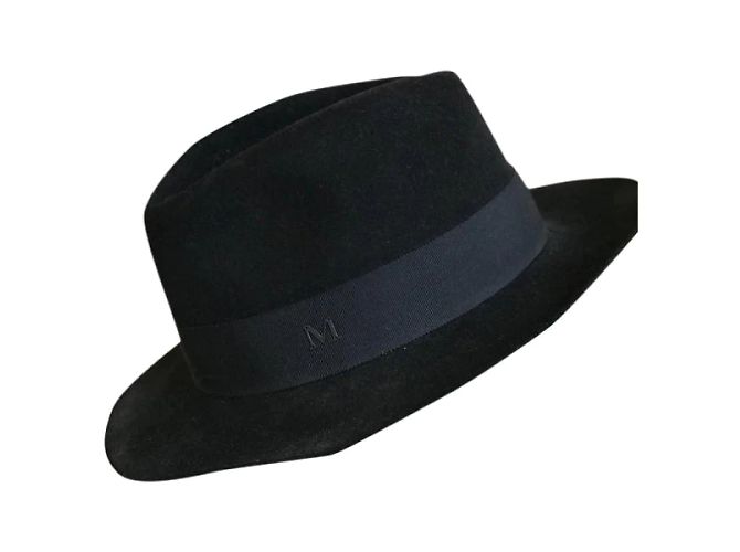 MAISON MICHEL Cappelli T.cm 60 Lana Nero - vista 8