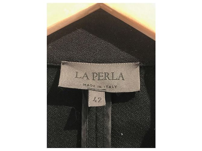 LA PERLA Chaquetas T.International M Algodón Negro - vista 7