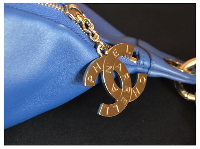Marsupio Chanel x PHARRELL WILLIAMS Blu Gold hardware - vista 7