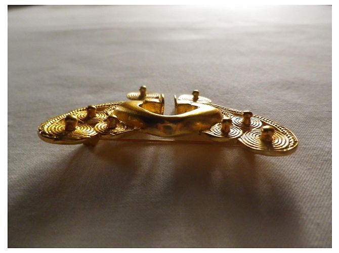 Spilla Balenciaga Golden Year Oro Metallo D'oro - vista 5