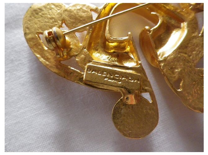 Spilla Balenciaga Golden Year Oro Metallo D'oro - vista 7