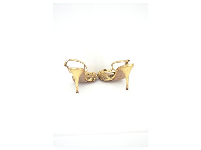 #Sandale #Absätze #arezzo Golden - Ansicht 2