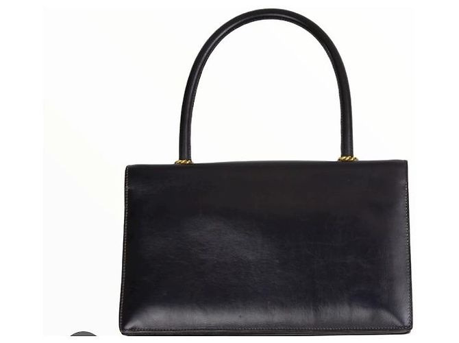 Borsa a mano Hermès Lido in pelle nera Nero - vista 2