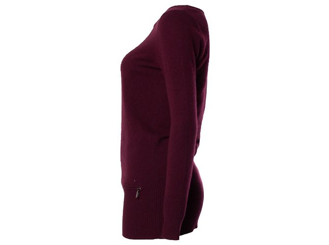 Autre Marque Repetir, vestido de cachemira en burdeos Roja - vista 2